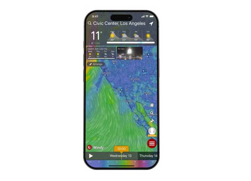 kaj aplikacija Windy za vreme